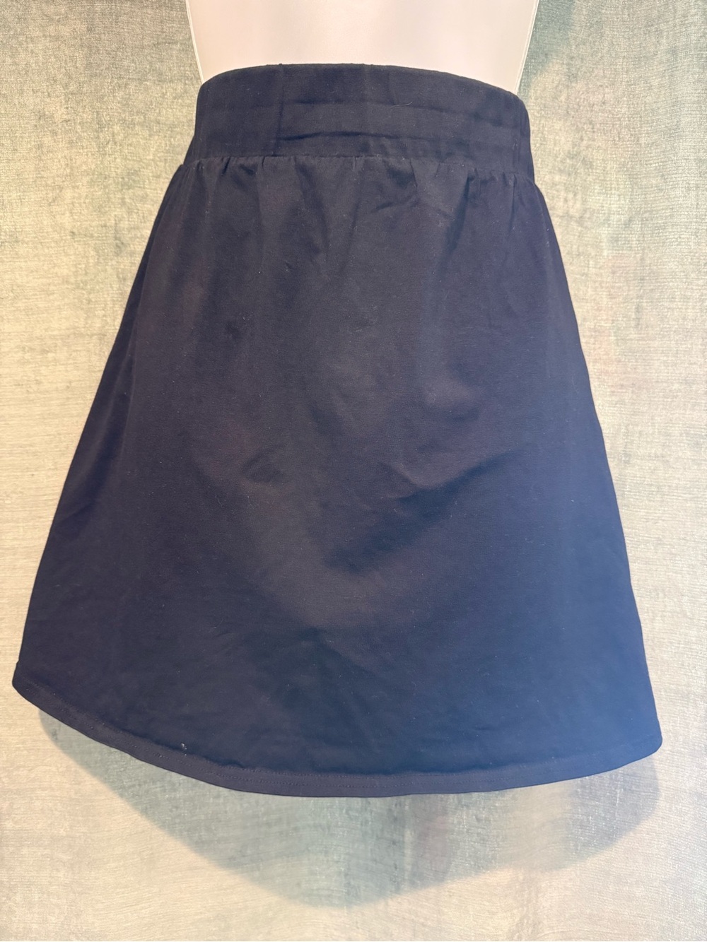 PACT Classic Black Knit XL A-Line Women's Skirt with Pockets!
